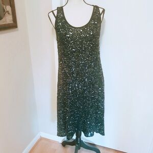 Eileen Fisher Silk Sequin Tank Dress S
